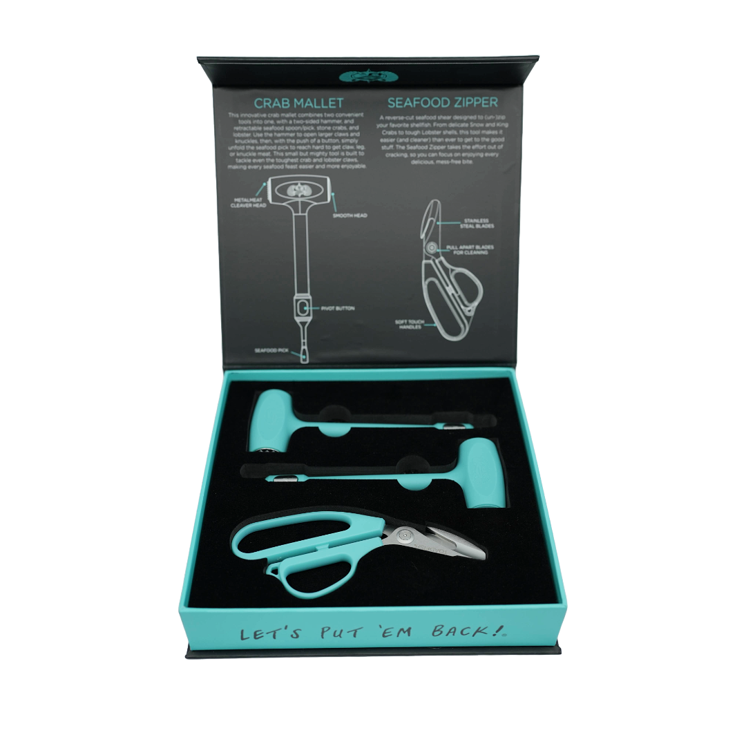 Seafood Zipper & Mallet Set - Toadfish - Kitchen Tools & Utensils