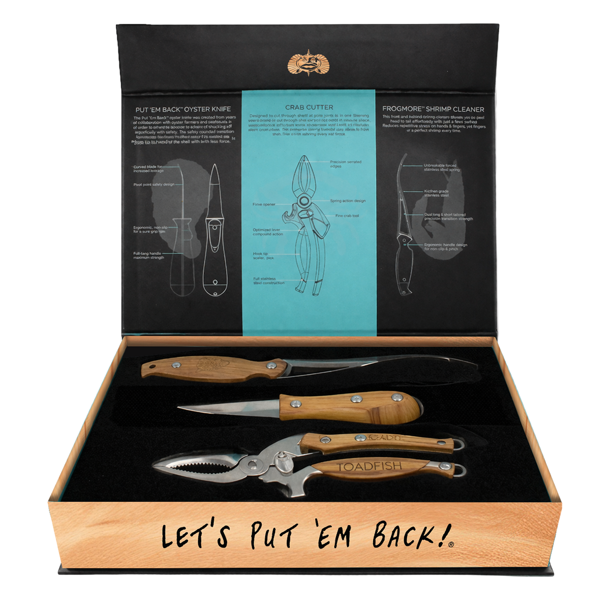 Olive Wood Coastal Kitchen Collection - Toadfish - Kitchen Tools & Utensils