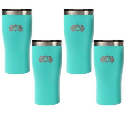 Non-Tipping 20oz Tumbler - 4 Pack - Toadfish - Smartgrip Tumblers