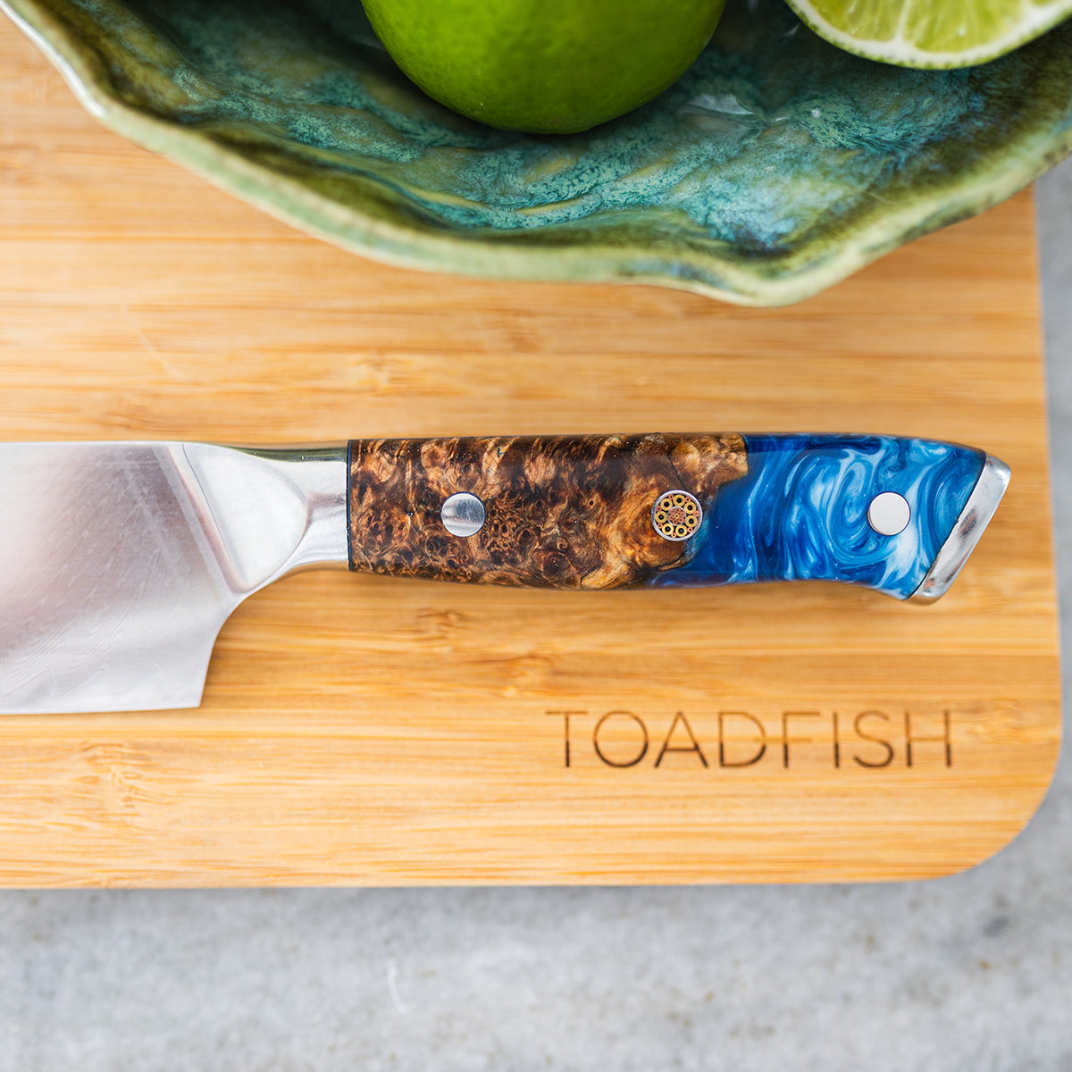 Burl Wood Chef Knife Set