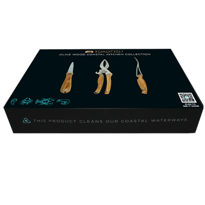 Olive Wood Coastal Kitchen Collection - Toadfish - Kitchen Tools & Utensils