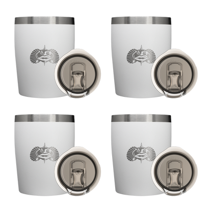 Non-Tipping 10oz Rocks Tumblers - 4 Pack - Toadfish - Home & Garden Kitchen & Dining Tableware Drinkware Tumblers