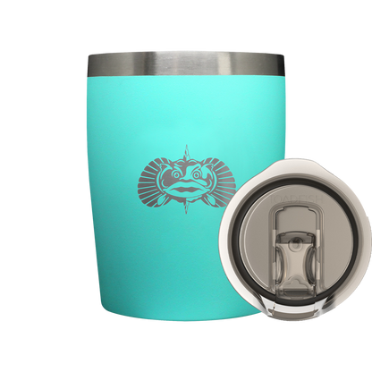 Non-Tipping 10oz Rocks Tumblers Home & Garden Kitchen & Dining Tableware Drinkware Tumblers Toadfish Teal 