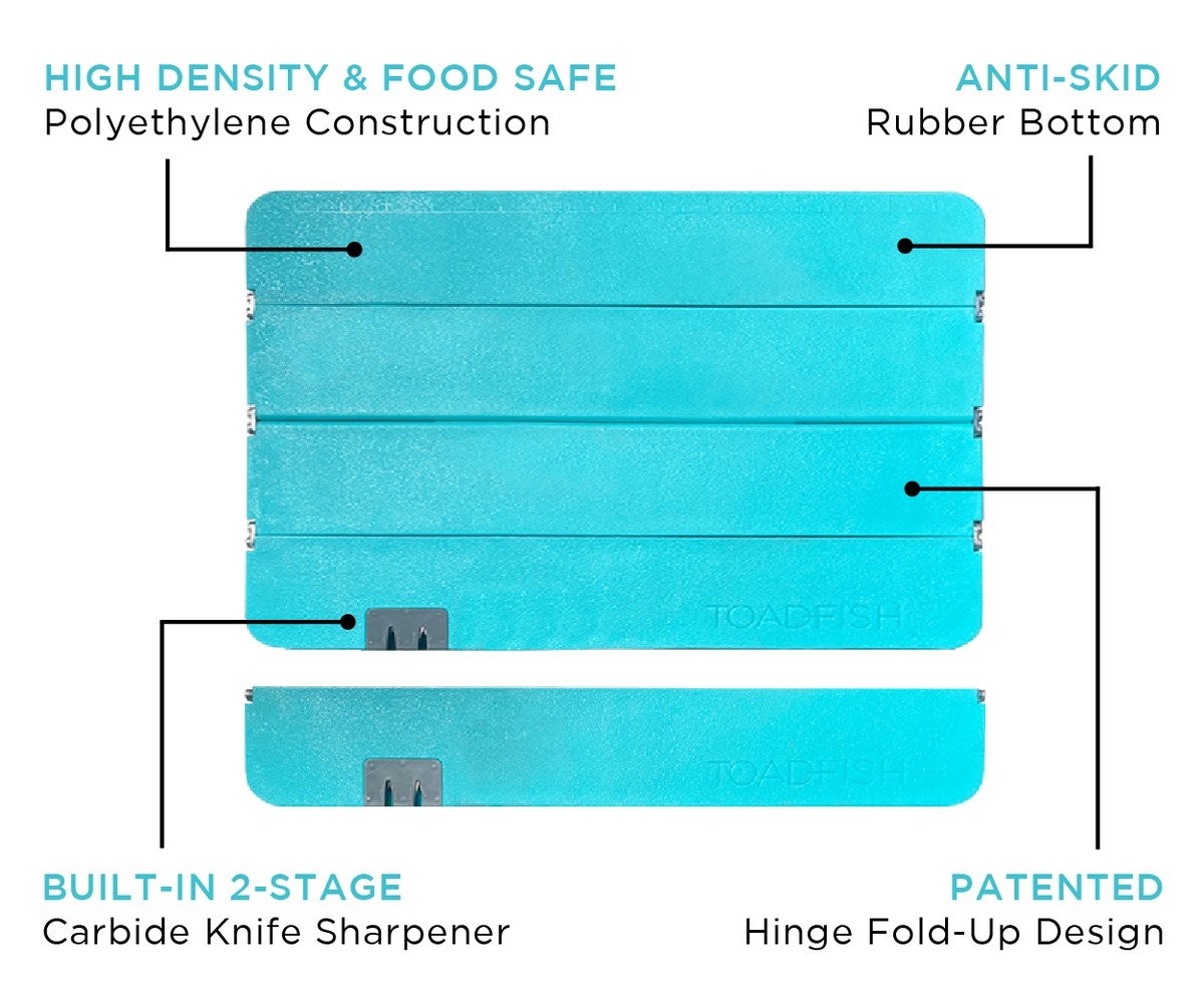 Folding Cutting Boards- L | XL - Toadfish - Cutting Boards