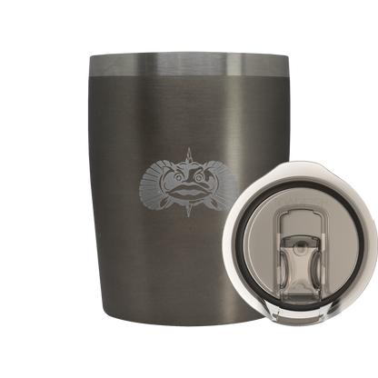 Non-Tipping 10oz Rocks Tumblers Home & Garden Kitchen & Dining Tableware Drinkware Tumblers Toadfish Graphite 
